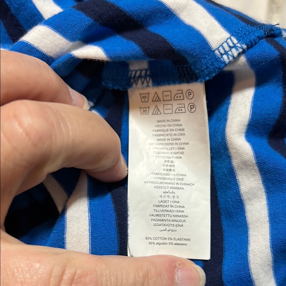 Michael Kors Blue and White Striped Mini Dress - Picture 12 of 14